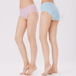 JSC無痕3D防夾臀高彈力膚感運動內褲中腰三角女士內褲