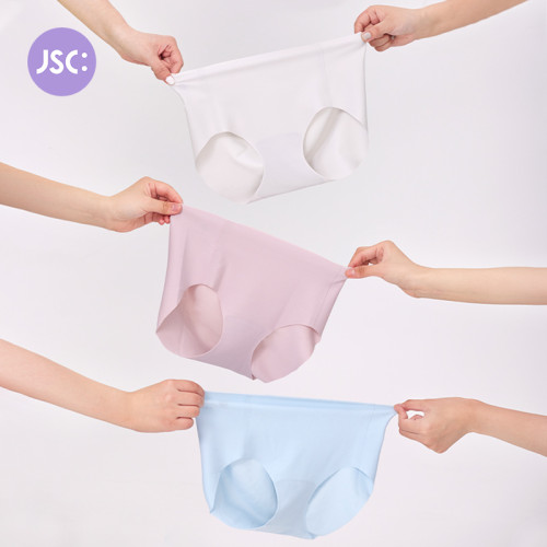 JSC無痕3D防夾臀高彈力膚感運動內褲中腰三角女士內褲 JSC無痕3D防夾臀高彈力膚感運動內褲中腰三角女士內褲
