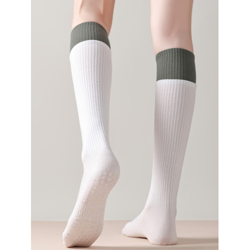 長筒壓力瑜珈襪子專業防滑小腿襪雙羅口普拉提室內運動健身專業襪 長筒壓力瑜珈襪子專業防滑小腿襪雙羅口普拉提室內運動健身專業襪