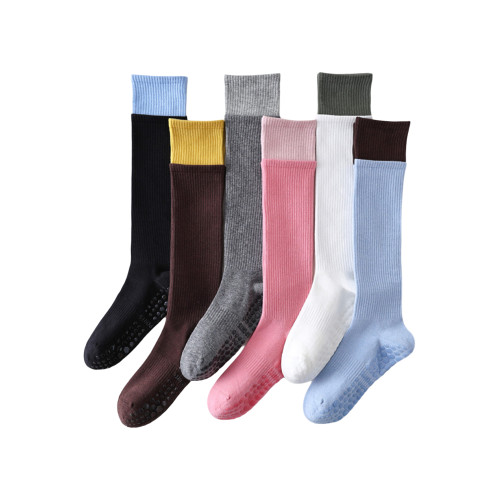 長筒壓力瑜珈襪子專業防滑小腿襪雙羅口普拉提室內運動健身專業襪 長筒壓力瑜珈襪子專業防滑小腿襪雙羅口普拉提室內運動健身專業襪