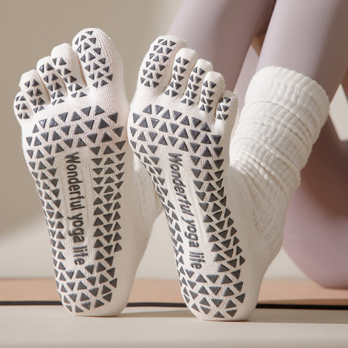 美拉德色瑜珈襪五指長筒襪專業防滑小腿堆堆顯瘦普拉提運動健身襪 美拉德色瑜珈襪五指長筒襪專業防滑小腿堆堆顯瘦普拉提運動健身襪