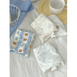 /海的女兒/內褲女冰絲無痕牛嬭絲藍色可愛甜美日系少女2025新款