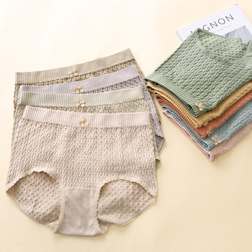 泡泡軟糯內褲女大碼200斤胖mm舒適桑蠶絲襠棉質高腰三角褲 泡泡軟糯內褲女大碼200斤胖mm舒適桑蠶絲襠棉質高腰三角褲