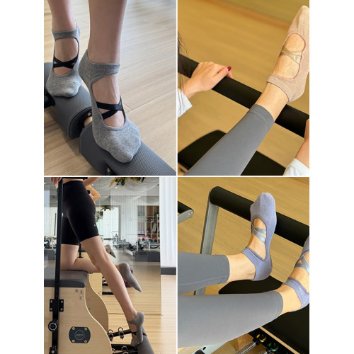 專業防滑室內健身襪子女室內跳繩運動襪普拉提舞蹈訓練瑜珈短襪秋 專業防滑室內健身襪子女室內跳繩運動襪普拉提舞蹈訓練瑜珈短襪秋