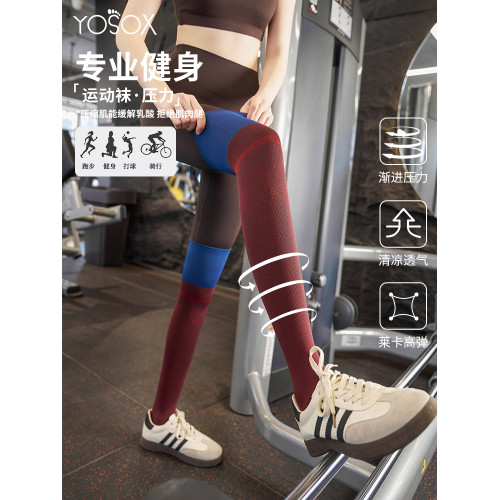 秋冬專業運動壓力小腿襪戶外徒步登山騎行瑜珈網球襪女長筒過膝襪 秋冬專業運動壓力小腿襪戶外徒步登山騎行瑜珈網球襪女長筒過膝襪