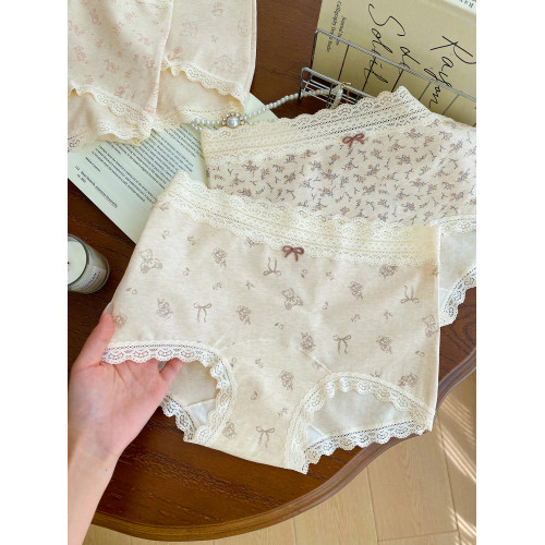 微內薇田園ins風A類棉平角內褲女純棉加長襠10A抑菌透氣大碼短褲 微內薇田園ins風A類棉平角內褲女純棉加長襠10A抑菌透氣大碼短褲