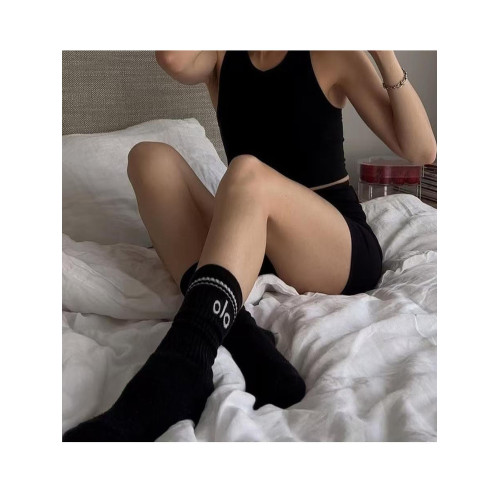 瑜珈純棉襪中短筒普拉提棉襪黑白四季中性運動襪休閒舒適 瑜珈純棉襪中短筒普拉提棉襪黑白四季中性運動襪休閒舒適