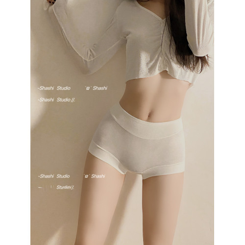 內褲女生純棉全棉石墨烯襠中高腰2025新款女士大碼收腹包臀平角褲