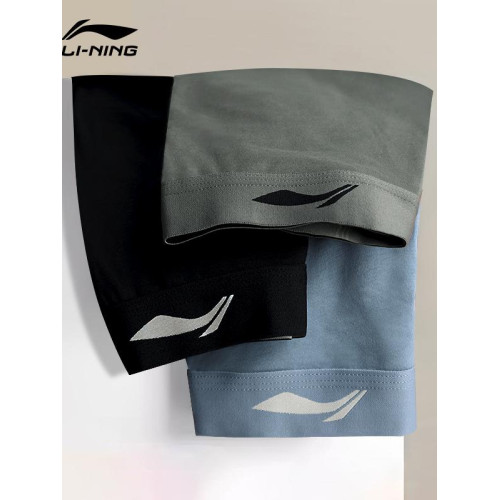 李甯運動內褲男顯大2025年新款非純棉透氣跑步健身防磨四角平角褲 李甯運動內褲男顯大2025年新款非純棉透氣跑步健身防磨四角平角褲