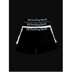 兩個月亮“IM FUCKING HARD”奧地利蘭精莫代爾冰絲平角內褲男士