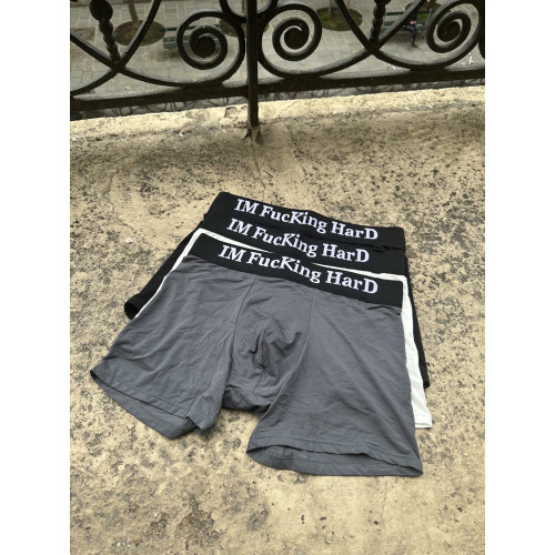 兩個月亮“IM FUCKING HARD”奧地利蘭精莫代爾冰絲平角內褲男士