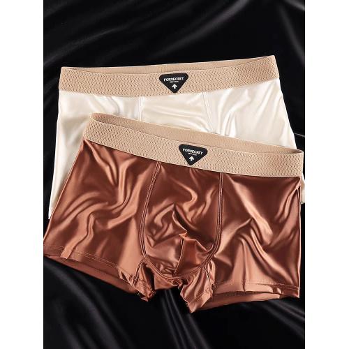 男士內褲冰絲四角褲青少年男生輕奢緞面夏季薄款透氣平角褲2025款 男士內褲冰絲四角褲青少年男生輕奢緞面夏季薄款透氣平角褲2025款