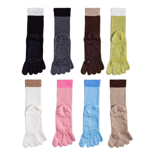 瑜珈襪子防滑專業女五指襪健身瑜珈襪防滑地板襪成人普拉提襪子 瑜珈襪子防滑專業女五指襪健身瑜珈襪防滑地板襪成人普拉提襪子