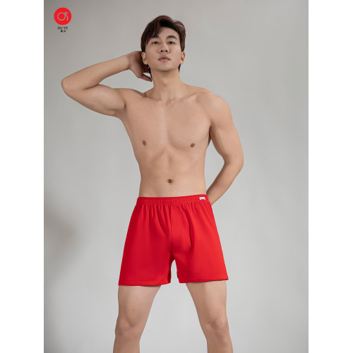 本命年紅色阿羅褲男士內褲2025蛇年寬松版大純棉加大碼四角短褲 本命年紅色阿羅褲男士內褲2025蛇年寬松版大純棉加大碼四角短褲
