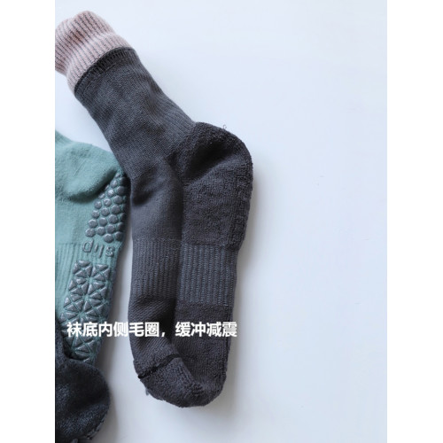 Xqun運動 普拉提瑜珈室內中筒防滑襪健身毛圈 Xqun運動 普拉提瑜珈室內中筒防滑襪健身毛圈