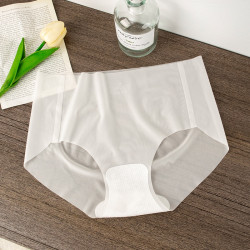 annerun無痕內褲女一片式冰絲涼感面膜褲全棉透氣瑜珈運動內褲