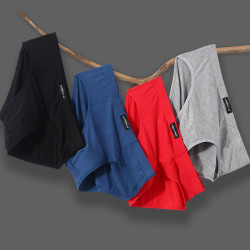 莫代爾竹炭面料男士內褲加肥加大碼寬松透氣抗菌中青年三角褲衩男