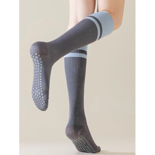 普拉提絕美拼色瑜珈襪子小腿襪專業防滑運動女健身舞蹈長筒襪親膚 普拉提絕美拼色瑜珈襪子小腿襪專業防滑運動女健身舞蹈長筒襪親膚