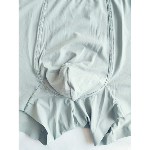 夏季薄款男士內褲男生冰絲黑色純色平角透氣高檔時尚無痕四角短褲