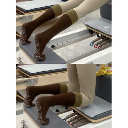 專業普拉提訓練健身小腿襪女外穿跑步運動球襪高級感瑜珈襪子秋季