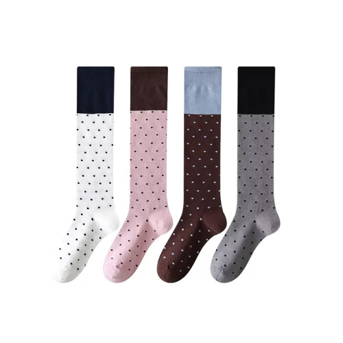 十七家瑜珈襪波點運動健身百搭長筒襪子女多巴胺甜妹風百搭小腿襪 十七家瑜珈襪波點運動健身百搭長筒襪子女多巴胺甜妹風百搭小腿襪