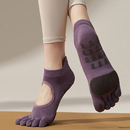 普拉提襪子健身地板襪成人舞蹈防滑襪瑜珈襪子防滑專業女五指襪 普拉提襪子健身地板襪成人舞蹈防滑襪瑜珈襪子防滑專業女五指襪