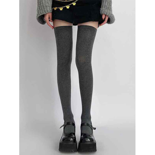 夜間教習室壓力過膝襪女春秋強壓瘦腿jk襪子女秋長筒襪黑色大腿襪 夜間教習室壓力過膝襪女春秋強壓瘦腿jk襪子女秋長筒襪黑色大腿襪