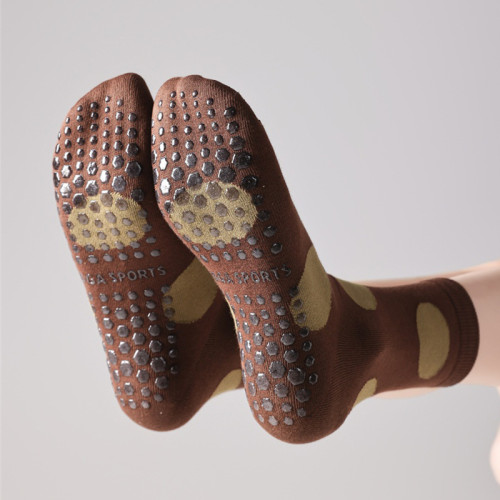 大波點瑜珈襪子防滑專業女中筒健身地板襪成人防滑襪普拉提襪子 大波點瑜珈襪子防滑專業女中筒健身地板襪成人防滑襪普拉提襪子