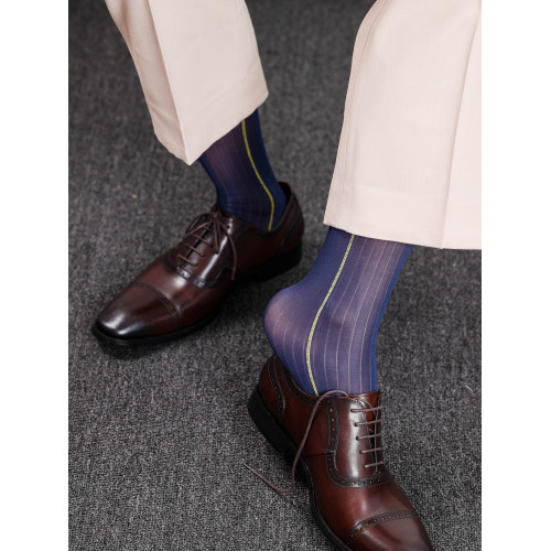 男士正裝金線條寬條紋絲襪男士薄款商務襪紳士西裝長筒襪 男士正裝金線條寬條紋絲襪男士薄款商務襪紳士西裝長筒襪