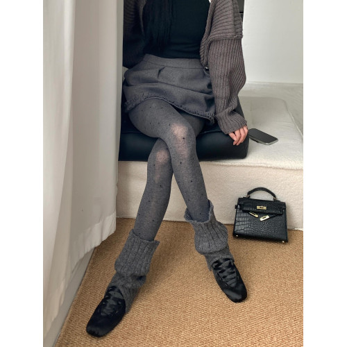 灰色波點打底褲襪秋季格雷系百搭顯瘦miu系復古圓點天鵞絨連褲襪 灰色波點打底褲襪秋季格雷系百搭顯瘦miu系復古圓點天鵞絨連褲襪