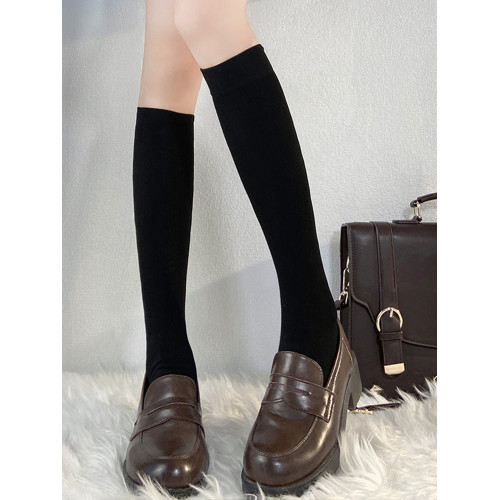 花千豬JK 製服襪 jk製服款過膝襪中筒襪白色黑色修飾腿型小腿襪