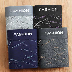 男士內褲男生寬松平角褲夏季薄款透氣抗菌四角褲無痕青少年褲頭男