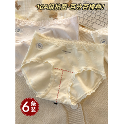 【6條】獨特絕美小仙女內褲女士款純棉抗菌2026新款高顔值三角褲