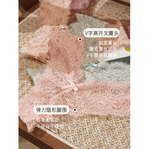 CINOON 蕾絲內褲女大碼性感T褲舒適透明蕾絲性感棉檔低腰女丁字褲 CINOON 蕾絲內褲女大碼性感T褲舒適透明蕾絲性感棉檔低腰女丁字褲
