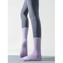 分尺碼中筒瑜珈襪子女專業防滑普拉提襪抗起球五指分趾室內地板襪