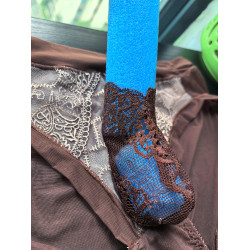 男士三角褲性感透氣透明透視網紗T褲個性透氣孔U凸JJ套囊袋內褲衩