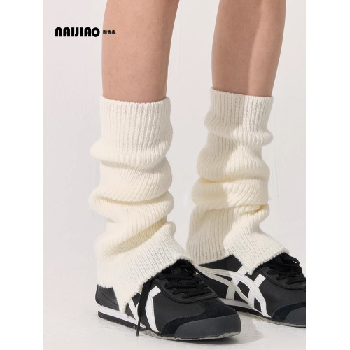 耐吉奧秋冬季白色堆堆腿套女修飾腿型顯瘦喇叭型瑜珈運動百搭襪套 耐吉奧秋冬季白色堆堆腿套女修飾腿型顯瘦喇叭型瑜珈運動百搭襪套