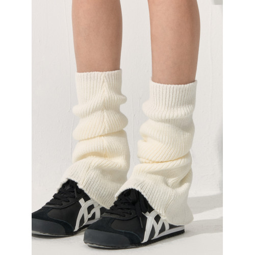 耐吉奧秋冬季白色堆堆腿套女修飾腿型顯瘦喇叭型瑜珈運動百搭襪套 耐吉奧秋冬季白色堆堆腿套女修飾腿型顯瘦喇叭型瑜珈運動百搭襪套