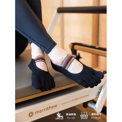 Sugaroff-一字綁帶 專業瑜珈普拉提防滑五指襪子女室內訓練分趾 Sugaroff-一字綁帶 專業瑜珈普拉提防滑五指襪子女室內訓練分趾