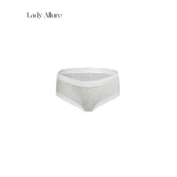 「LA」暖宮奶芙褲｜黑科技系列*舒適棉中腰軟糯蕾絲磨毛三角內褲