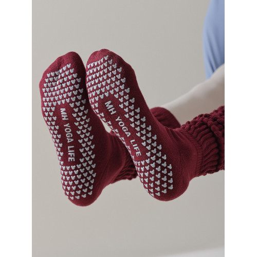 新品秋冬長筒瑜珈襪子專業防滑普拉提加厚小腿襪女健身運動堆堆襪 新品秋冬長筒瑜珈襪子專業防滑普拉提加厚小腿襪女健身運動堆堆襪