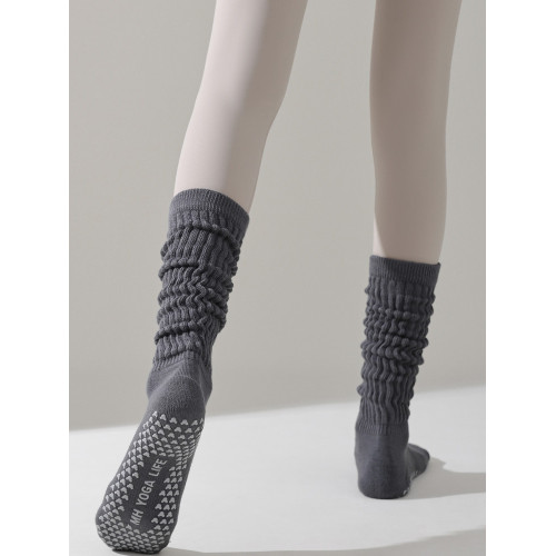 新品秋冬長筒瑜珈襪子專業防滑普拉提加厚小腿襪女健身運動堆堆襪 新品秋冬長筒瑜珈襪子專業防滑普拉提加厚小腿襪女健身運動堆堆襪