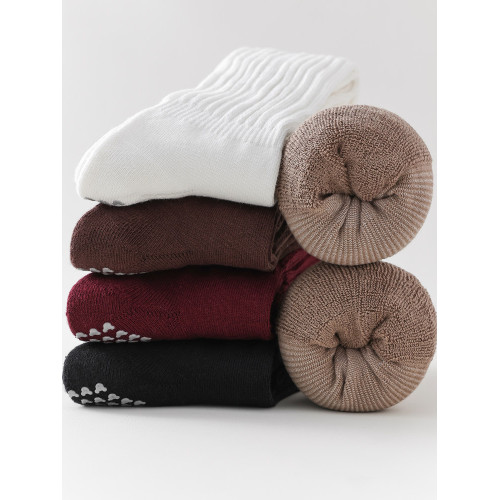 新品秋冬長筒瑜珈襪子專業防滑普拉提加厚小腿襪女健身運動堆堆襪 新品秋冬長筒瑜珈襪子專業防滑普拉提加厚小腿襪女健身運動堆堆襪