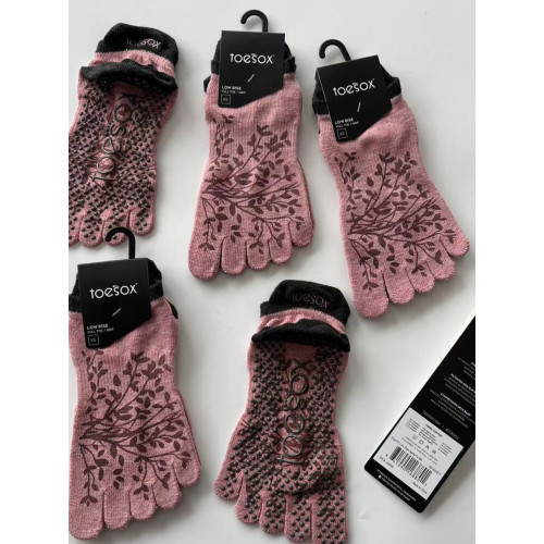 toesox瑜珈襪子防滑專業女普拉提五指襪室內運動健身舞蹈瑜珈襪 toesox瑜珈襪子防滑專業女普拉提五指襪室內運動健身舞蹈瑜珈襪