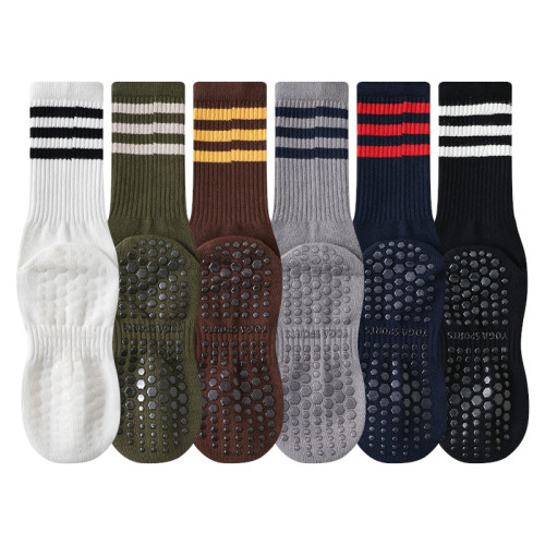 瑜珈襪子防滑專業女中筒室內健身地板襪成人瑜珈防滑襪普拉提襪子