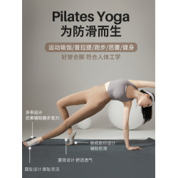 秋冬瑜珈襪子防滑專業女五指襪普拉提分趾室內運動綁帶露趾專用襪