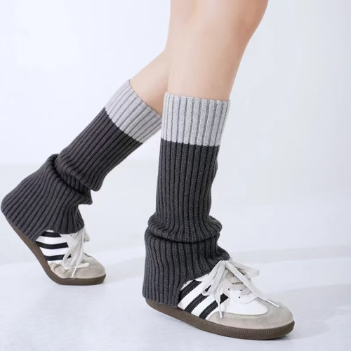 十七家撞色針織堆堆襪瑜珈褲外穿搭配腿套運動休閒百搭秋冬保暖 十七家撞色針織堆堆襪瑜珈褲外穿搭配腿套運動休閒百搭秋冬保暖