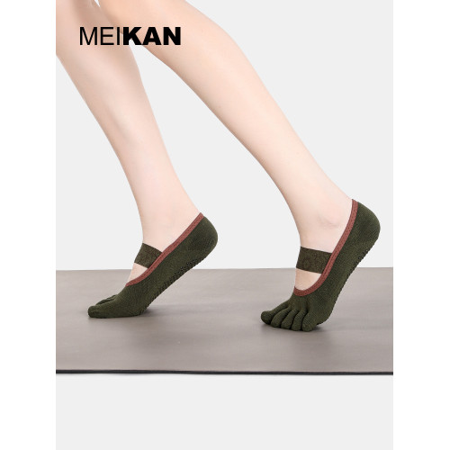 MEIKAN美看五指襪瑜珈襪子健身地板襪室內專業防滑襪普拉提襪子女 MEIKAN美看五指襪瑜珈襪子健身地板襪室內專業防滑襪普拉提襪子女
