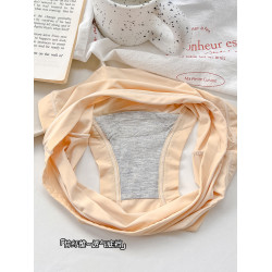 三角內褲女中腰冰絲牛奶絲無痕速乾簡約純色薄款透氣秋冬新款少女