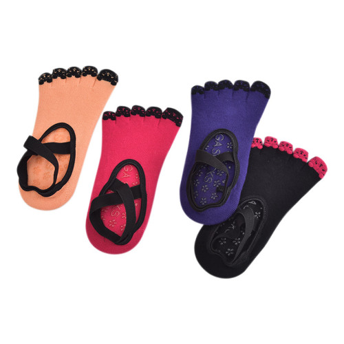 瑜珈五指襪潮專業防滑透氣分腳趾襪普拉提襪高彈交叉松緊帶運動襪 瑜珈五指襪潮專業防滑透氣分腳趾襪普拉提襪高彈交叉松緊帶運動襪